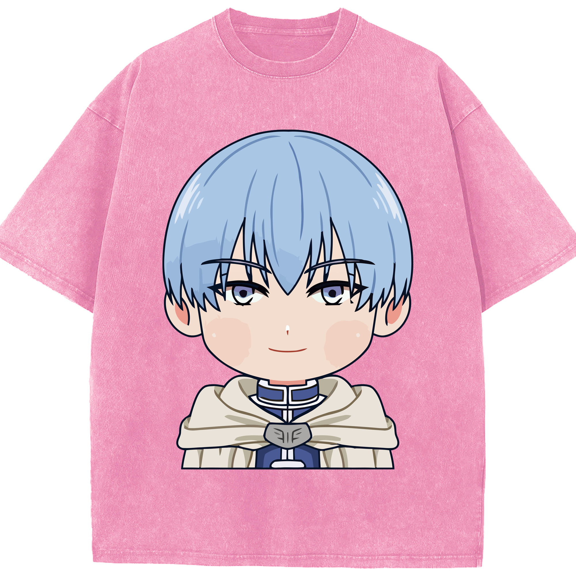 （画像用） 葬送のフリーレン Frieren 綿100% ヴィンテージ風 半袖Tシャツ（フロントプリント）